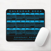 Tapis De Souris Calendrier 2024 souris d'entreprise (Avec souris)