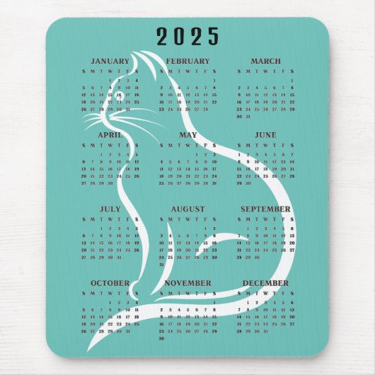 Tapis De Souris Calendrier 2025 (Devant)