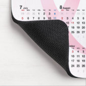Tapis De Souris Calendrier 2025 Année Ruban rose (Coin)