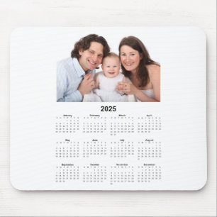 Tapis De Souris Calendrier 2025 avec photo personnalisée