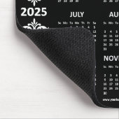 Tapis De Souris Calendrier 2025 Business Logo QR Code noir Baroque (Coin)