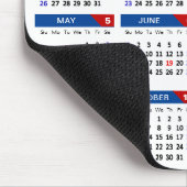 Tapis De Souris Calendrier 2025 Business Logo US Patriotic Blue Re (Coin)