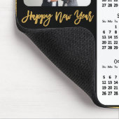 Tapis De Souris Calendrier 2025 Business Photo Elegant Gold Partie (Coin)