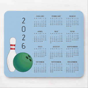 Tapis de souris calendrier 2025 conception boule q