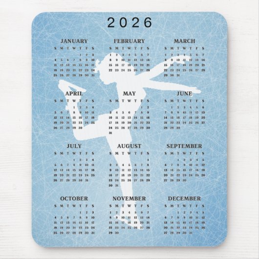 Tapis de souris calendrier 2025 de conception de p (Devant)