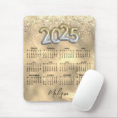 Tapis De Souris Calendrier 2025 de l'art du marbre mignon parties (Avec souris)