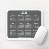 Tapis De Souris Calendrier 2025 du charbon blanc par Janz (Avec souris)