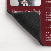 Tapis De Souris Calendrier 2025 Entreprise 2 Photo Moderne Rouge S (Coin)