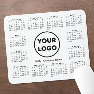 Tapis De Souris Calendrier 2025 Entreprise Logo Pad souris