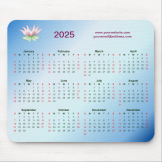 Tapis De Souris Calendrier 2025 pour les entreprises