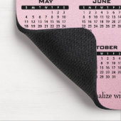 Tapis De Souris Calendrier 2025 Pretty Pink - Année (Coin)