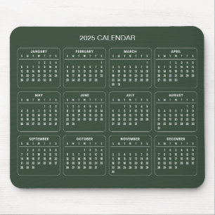 Tapis De Souris Calendrier 2025 simple mais élégant Tapis de sou