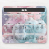 Tapis De Souris Calendrier 2025 Sur Cotton Candy Abstrait (Devant)