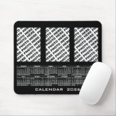 Tapis De Souris Calendrier 2026 Ajouter 3 Photos Verticales Mousep (Avec souris)