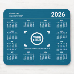 Tapis de souris Calendrier 2026 Ajoutez votre prop