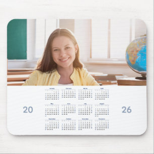 Tapis De Souris Calendrier 2026 avec photo personnalisée
