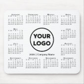 Tapis De Souris Calendrier 2026 Entreprise Logo Pad souris (Devant)