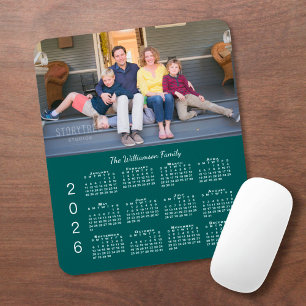 Tapis De Souris Calendrier 2026 personnalisé avec photo et nom Ble