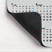 Tapis De Souris Calendrier 2027 à pois gris (Coin)