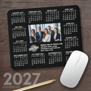 Tapis De Souris Calendrier 2027 avec coordonnées du logo