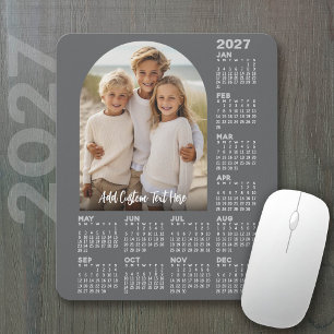 Tapis De Souris Calendrier 2027 avec photo - Arche moderne