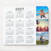 Tapis De Souris Calendrier 2027 de collage de photos souvenirs per (Devant)
