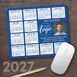 Tapis De Souris Calendrier 2027 - logo, entreprise de photographie