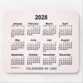 Tapis De Souris Calendrier 2028 Sangria Smoke par Janz Mouse Pad (Devant)