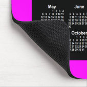Tapis De Souris Calendrier à deux tons Magenta Neon 2024 par Janz (Coin)