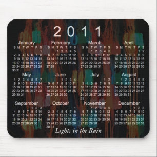 Tapis De Souris Calendrier Abstrait 2011