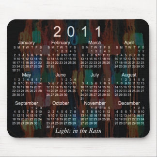 Tapis De Souris Calendrier Abstrait 2011