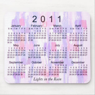 Tapis De Souris Calendrier Abstrait 2011