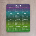 Tapis De Souris Calendrier Abstrait moderne 2024 Vertical<br><div class="desc">Un tableau moderne avec un calendrier 2024. Un objet d'affaires coloré pour le Nouvel An. Une option excitante pour un arrière - plan de calendrier au lieu d'une couleur solide.</div>
