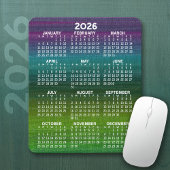 Tapis De Souris Calendrier Abstrait moderne vertical