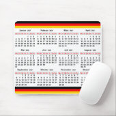 Tapis De Souris Calendrier allemand 2021 (Avec souris)