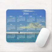 Tapis De Souris Calendrier annuel 2016 Plage de Mousepads Photo (Avec souris)