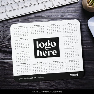 Tapis de souris Calendrier annuel 2026 Logo Entrep