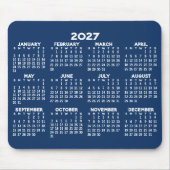 Tapis De Souris Calendrier annuel 2027 - horizontal (Devant)