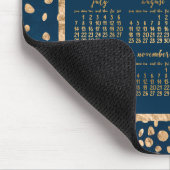 Tapis De Souris Calendrier Annuel Bleu 2019 Mouse Pads Gold Confet (Coin)