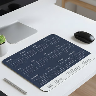 Tapis De Souris Calendrier annuel de l'entreprise 2026 en un coup