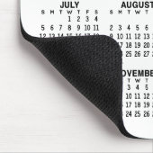 Tapis De Souris Calendrier - arrière - plan blanc - Vertical (Coin)
