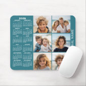 Tapis De Souris Calendrier avec 6 photo Collage (Avec souris)