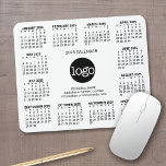 Tapis De Souris Calendrier avec logo Contact Information Magnet<br><div class="desc">Ajoutez un logo avec un calendrier 2024 et de la place pour ajouter quelques lignes de texte. Un objet amusant pour le Nouvel An à utiliser comme cadeau de société. Vous pouvez modifier les couleurs dans la zone de conception avancée.</div>