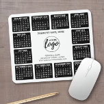 Tapis De Souris Calendrier avec logo Contact Information Magnet<br><div class="desc">Ajoutez un logo avec un calendrier 2024 et de la place pour ajouter quelques lignes de texte. Un objet amusant pour le Nouvel An à utiliser comme cadeau de société. Vous pouvez modifier les couleurs dans la zone de conception avancée.</div>