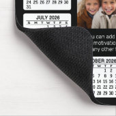 Tapis De Souris Calendrier avec photo dans le centre (Coin)