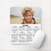 Tapis De Souris Calendrier avec photo - Vue Année verticale (Avec souris)