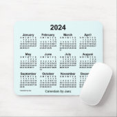 Tapis De Souris Calendrier Azure 2024 par Janz Mouse Pad (Avec souris)
