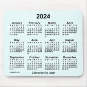 Tapis De Souris Calendrier Azure 2024 par Janz Mouse Pad (Devant)