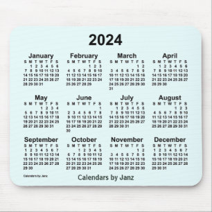 Tapis De Souris Calendrier Azure 2024 par Janz Mouse Pad