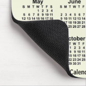Tapis De Souris Calendrier beige 2024 par Janz Mouse Pad (Coin)